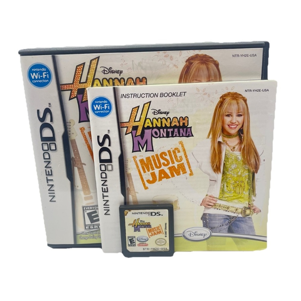 Hannah Montana: Music Jam (Nintendo DS, 2007) Tested - Working - CIB